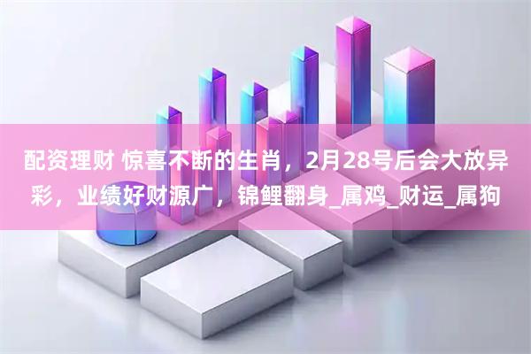 配资理财 惊喜不断的生肖,2月28号后会大放异彩,业绩好财源广,锦鲤翻身_属鸡_财运_属狗